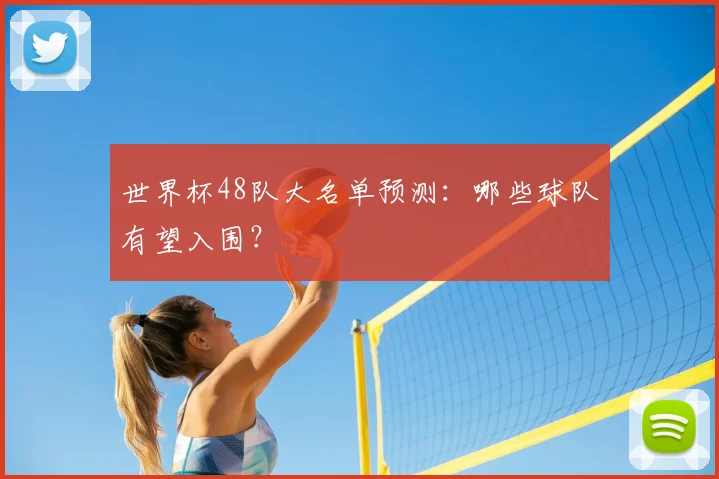 世界杯48队大名单预测:哪些球队有望入围?